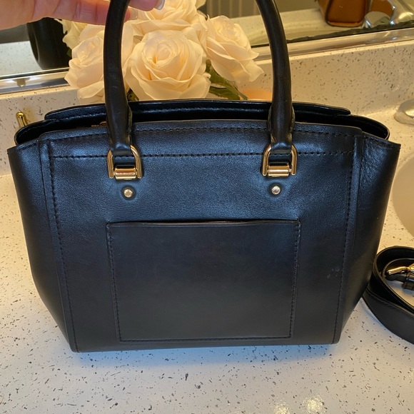 Michael Kors Black Satchel with Gold Accents - Picture 5 of 12